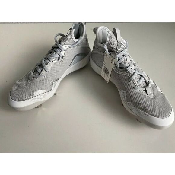 adidas Men’s  Icon 6 Baseball Cleats FV9344 Size 11.5 Gray NWOB - Picture 8 of 9